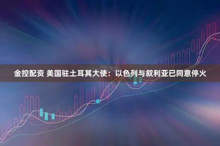 金控配资 美国驻土耳其大使：以色列与叙利亚已同意停火
